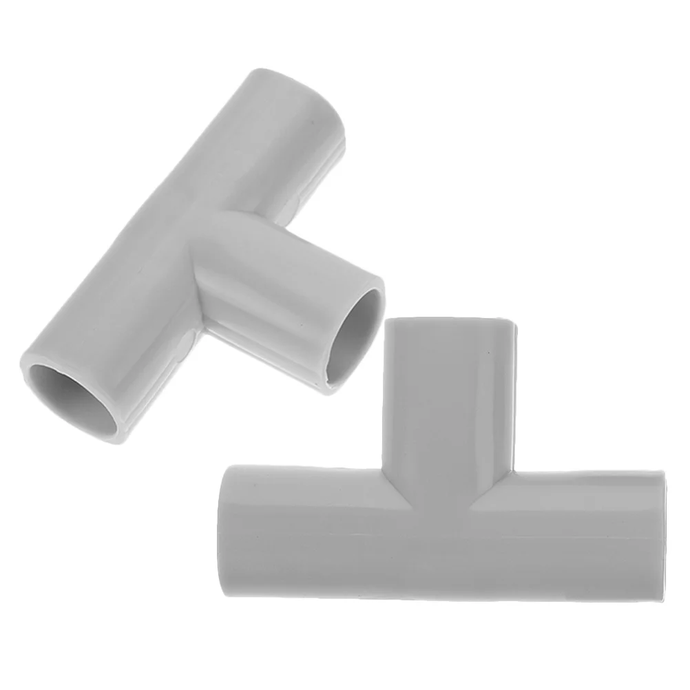 قطعتان من موصلات أنابيب حظائر الأطفال للاستخدام الداخلي والخارجي، سهلة التركيب، متعددة الوظائف، وصلات على شكل كوع وتي.