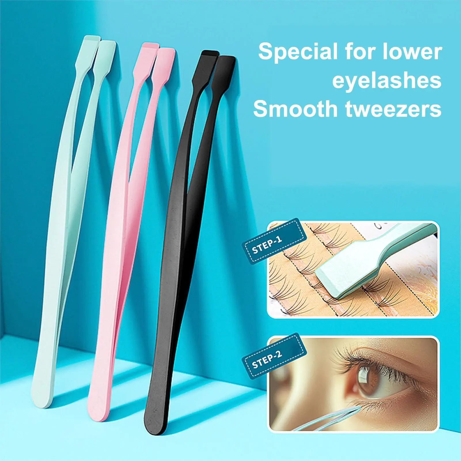 Präzises professionelles Make-up-Werkzeug: Wimpernapplikator, rutschfeste Pinzette für Wimpernbüschel, für den Salon, zum Trennen von Wimpern für Frauen
