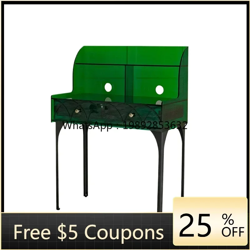 

ZZTQH double dresser small apartment bedroom makeup table acrylic minimalist dressing table girls