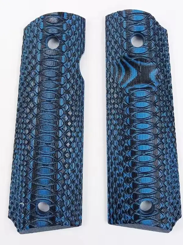 1 Pair 1911 Full Size Grips 3 Colors G10 Material Handle Grips Patch Custom Grips CNC Handle Grips