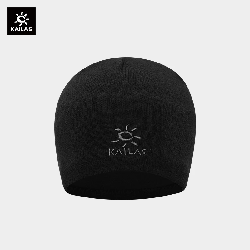 KAILAS Hiking Knitted Caps 2023 Autumn Winter Solid Comfortable Elastic Thick Warm Hats Outdoor Sports Casual Cap KF2341503