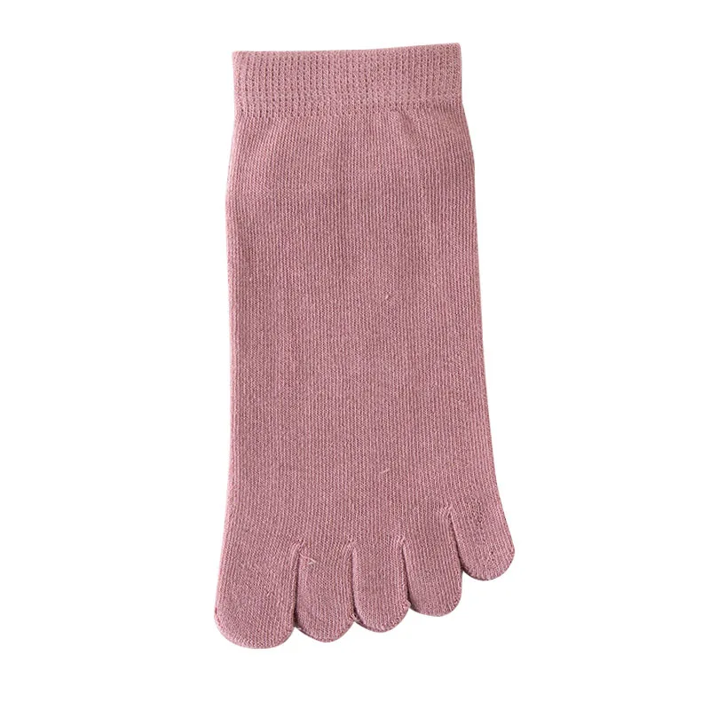 Spring Summer Women's Short Five Finger Socks Candy Color Ankle Socks Sweat absorption Breathable Cotton Split Toe Socks 5 Toes image 6