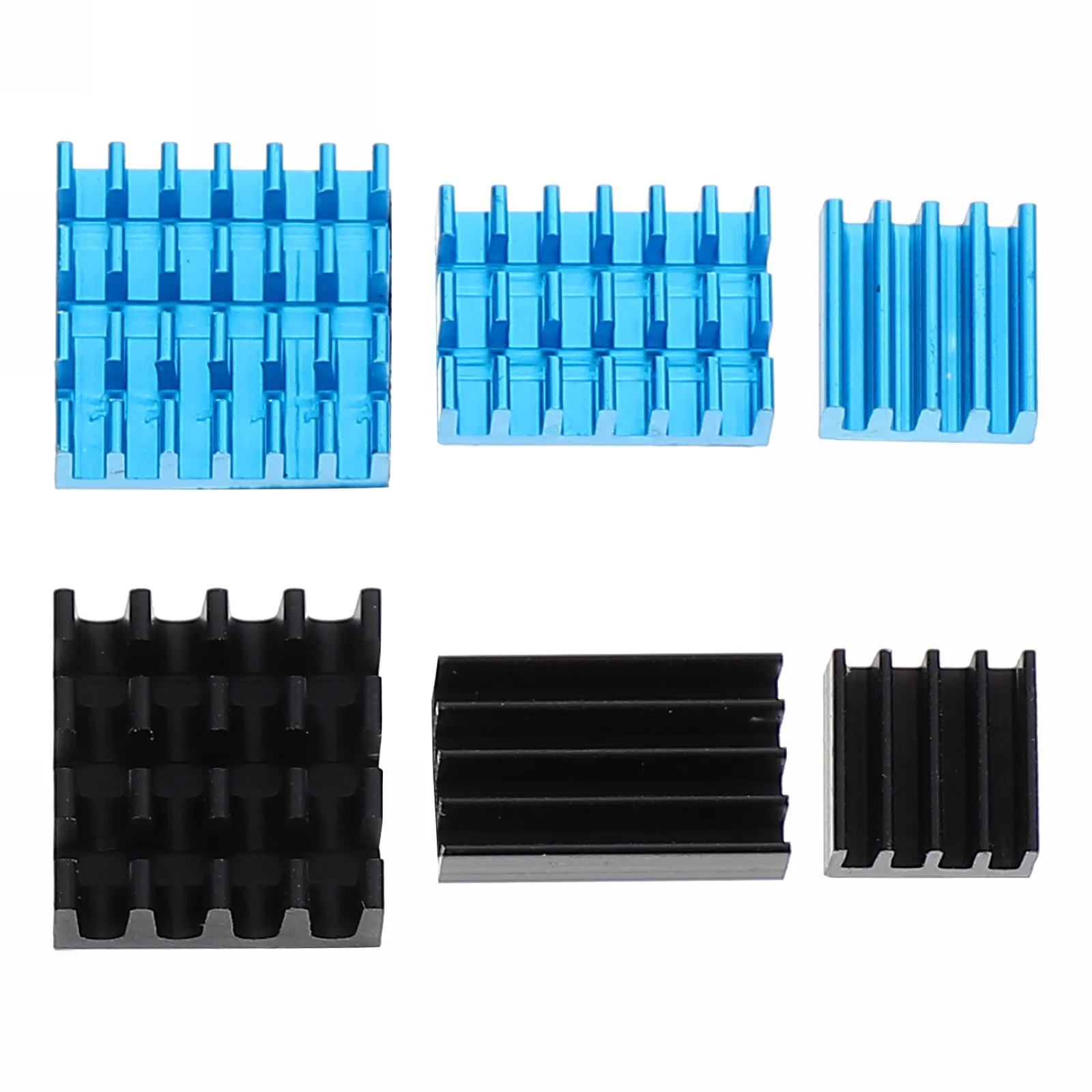 6Pcs Aluminum Heat Sink for Ic Chip Voltage Regulator Power Transistor Cooling High Performance Anodized Radiator Efficient