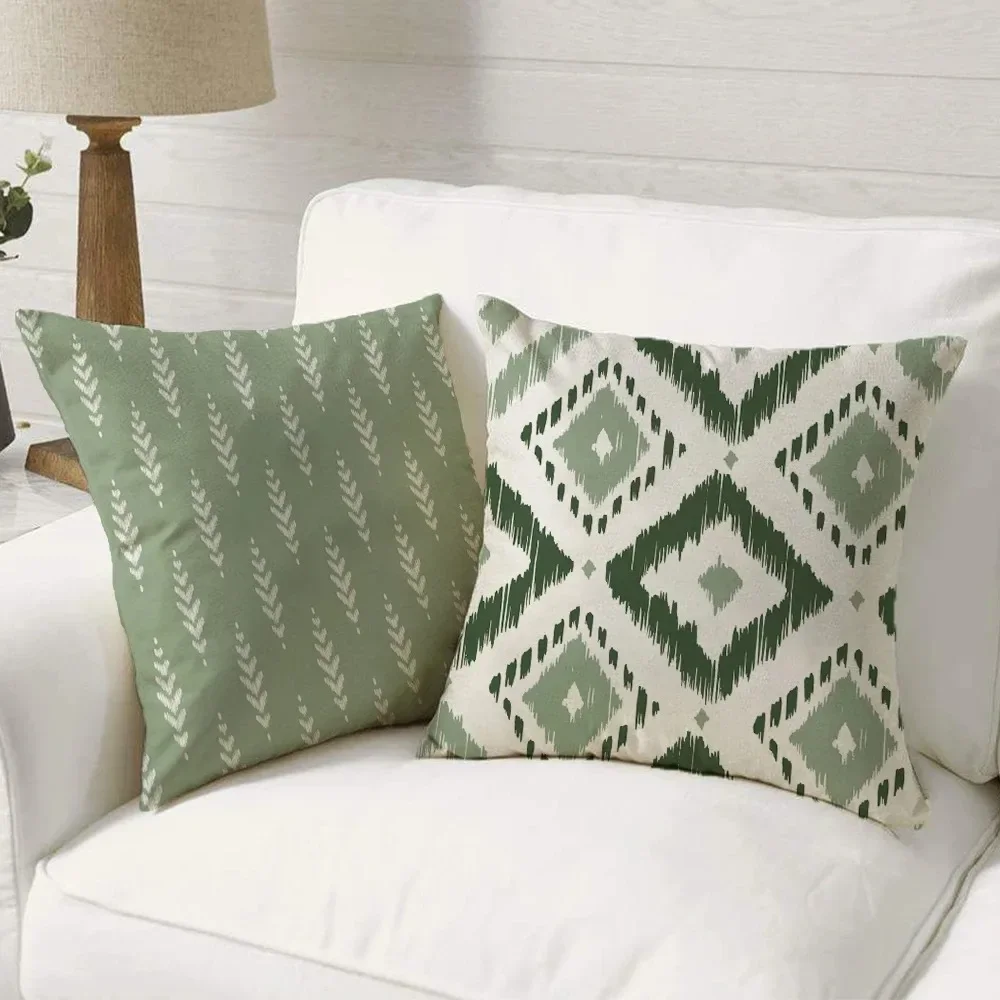 Nordic-Style Botanical Pillowcase Living Room Sofa Bedroom Headboard Decor Fresh and Healing Instagram-Worthy Ambiance