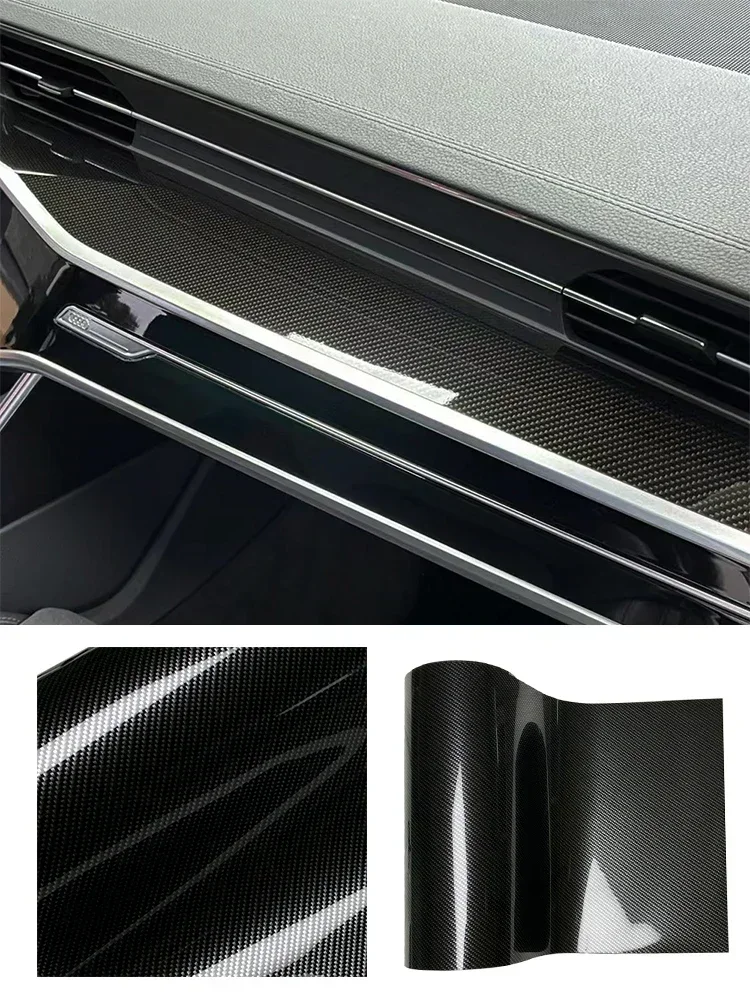 Films d'enveloppe de voiture en vinyle mat brillant en Fiber de carbone sans bulles pour autocollant de voiture peau d'ordinateur portable couverture de téléphone autocollant de véhicule de moto