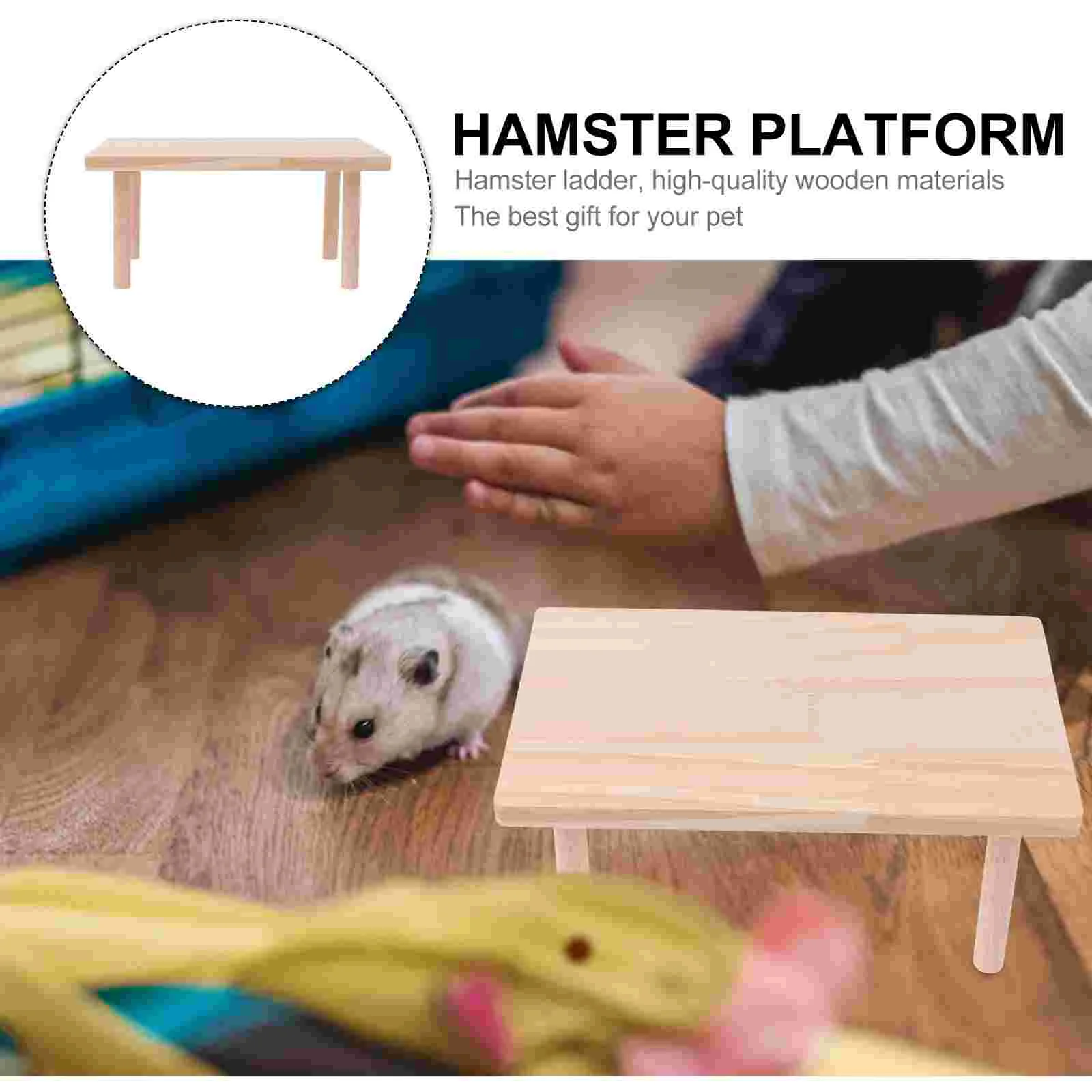 Gerbil Cage Accessories Hamster Climbing Toy Parrot Crawling Platform Guinea Pig