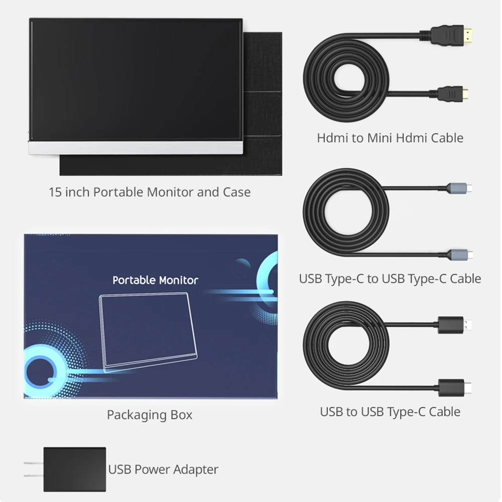 شاشة تعمل باللمس محمولة FHD ، شاشة تعمل باللمس ، x ، p ، SRGB مناسبة لأجهزة Macbook ، الهاتف ، الكمبيوتر المحمول ، XBox ، الكمبيوتر الشخصي ، PS4 ، 5 ، السفر ، الألعاب المكتبية