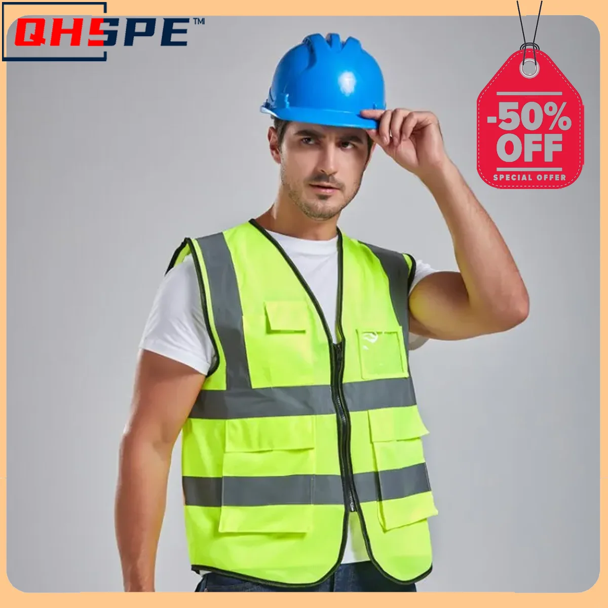 High Visibility Reflective Vest Working Clothes Motorcycle Cycling Sports Outdoor Reflective Safety Clothing Reflective Jacket