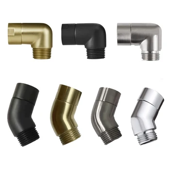 Adaptador de cotovelo g1/2, cabeça de chuveiro, rosca fêmea e masculina, chuveiro de chuva, conector de chuveiro portátil, ângulo 90 °   135 °   Acessório