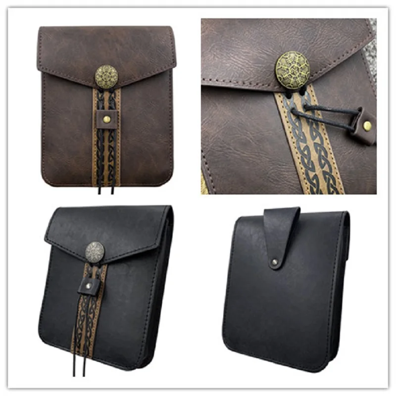 

Средневековая поясная сумка в стиле Ренессанс, кельтский мешочек для монет викингов, кошелек в стиле стимпанк на шнурке для мужчин и женщин, Larp, косплей