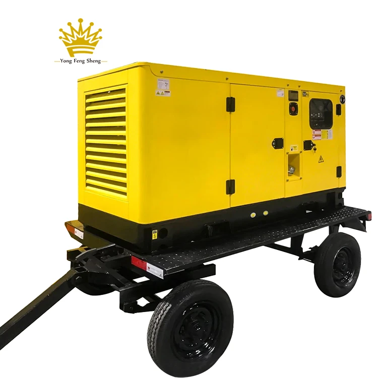 China  Generator 30kw 30kva  Generator Sound Proof Trailer Type Generator