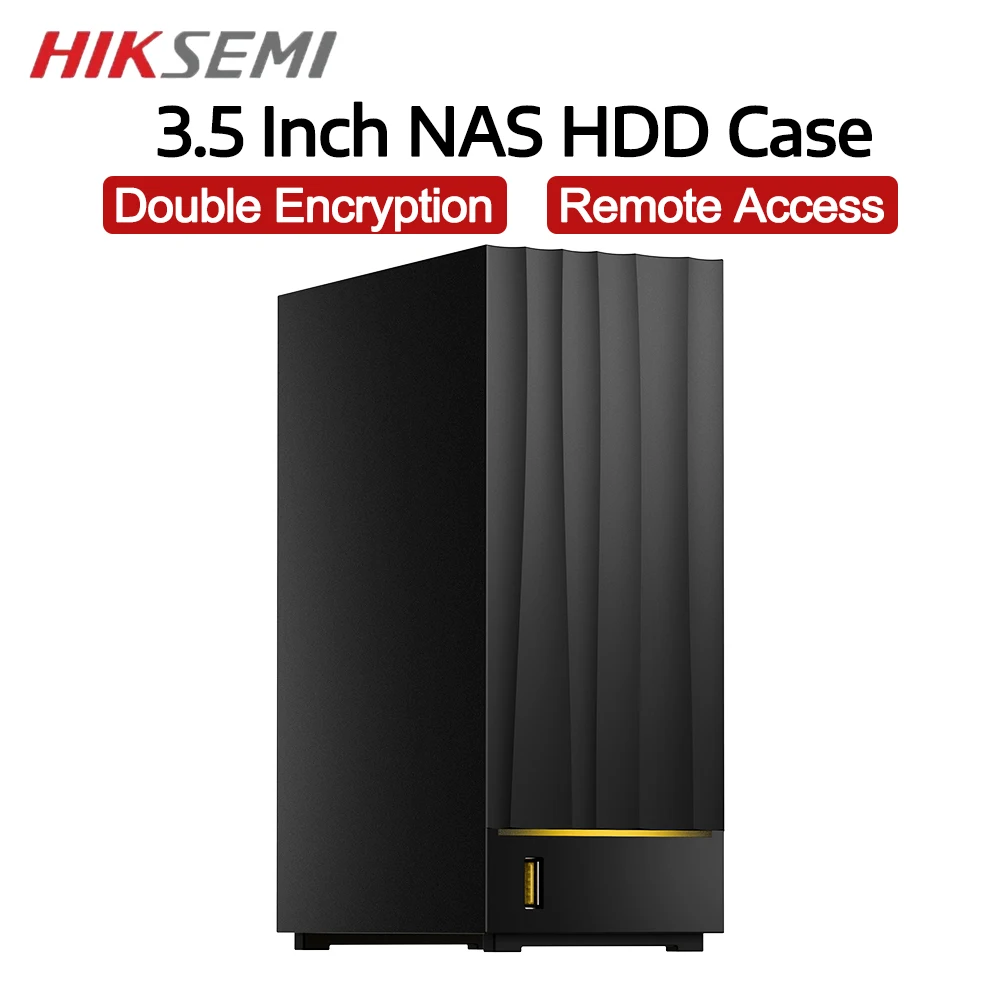 

HIKSEMI NAS External Hd 3.5" Type-C Port Super Speed NAS with Automatic Backup Remote Access & Share for Laptop PC Phone PC Case