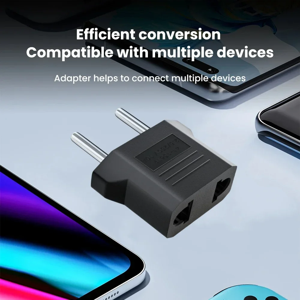 3/5/10Pcs Electrical Plug Adapter US To EU Korea European Power Adaptor Travel Converter American China To Europe KR Plug Adapte image 5