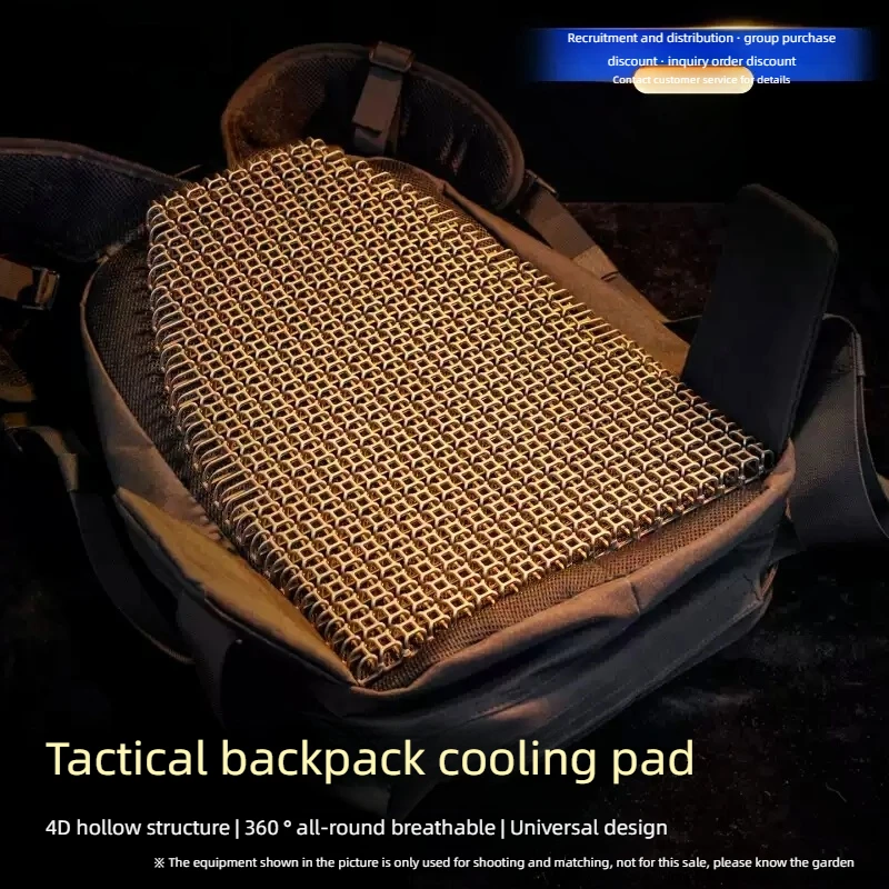Tactical Backpack 3D Liner Pad Lightweight Breathable Sweat Wicking Cuttable Heat Dissipation Cushioning Pad for Outdoor Backpac