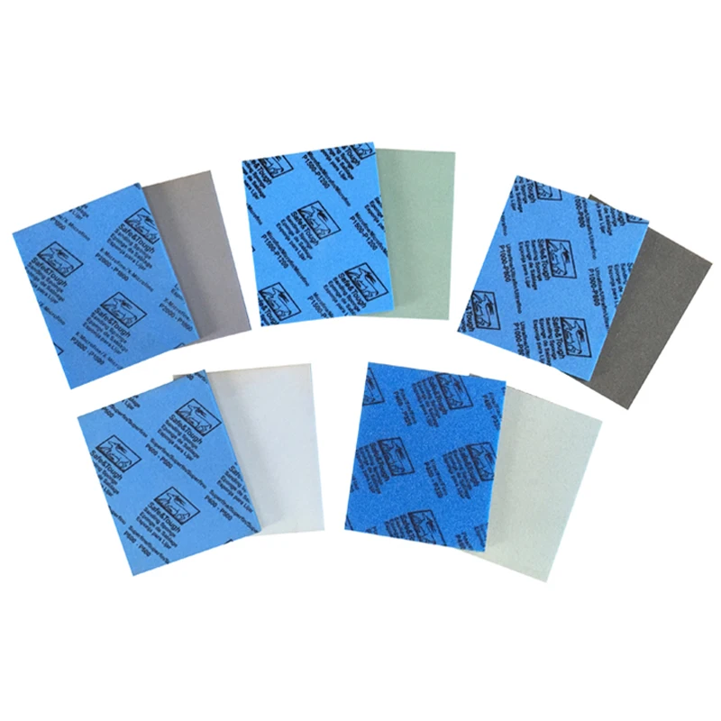 114*139mm Safe & Tough Sanding Sponge WET & DRY Abrasive Polishing Sanding Sheets 500-600# 800-1000# 1200-1500# 1800-2000#