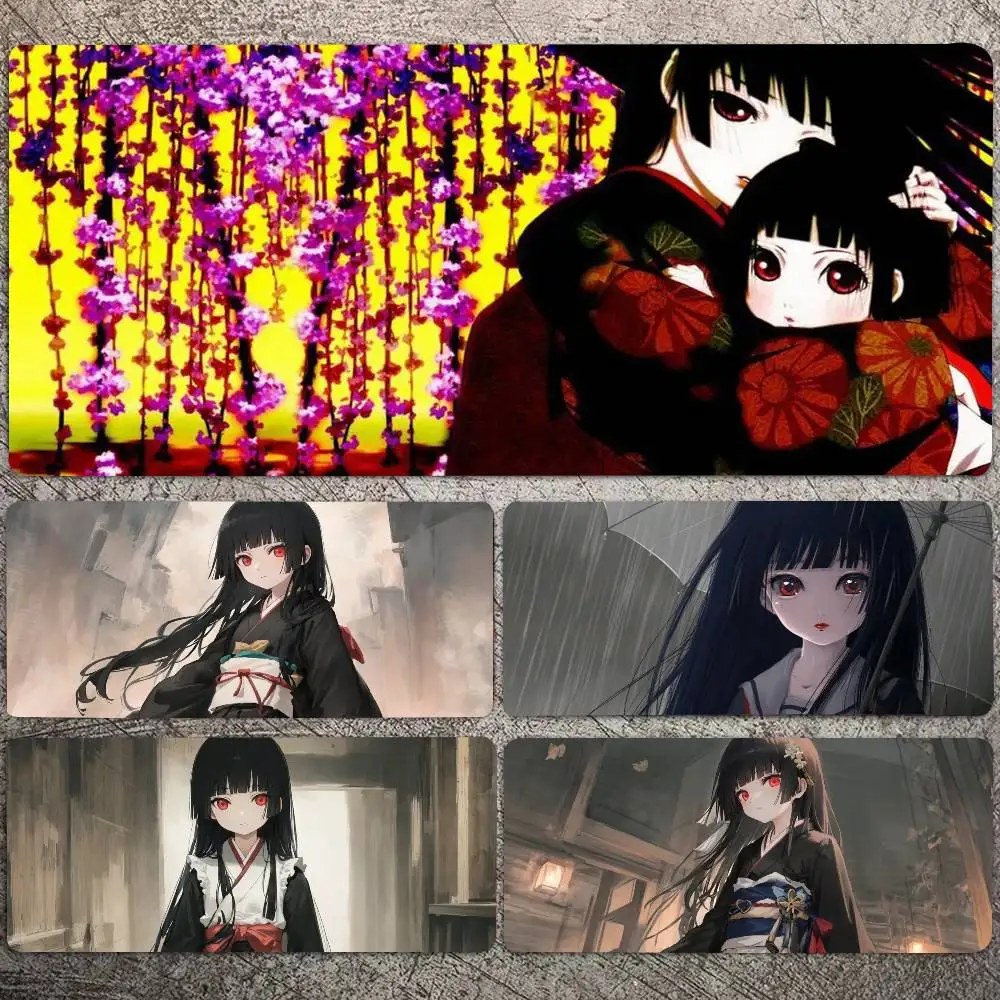 Animated Hell Girl Mousepad Non-slip Suitable For Office Computers Laptops E-sports Game Desk Mats XXL Keyboard
