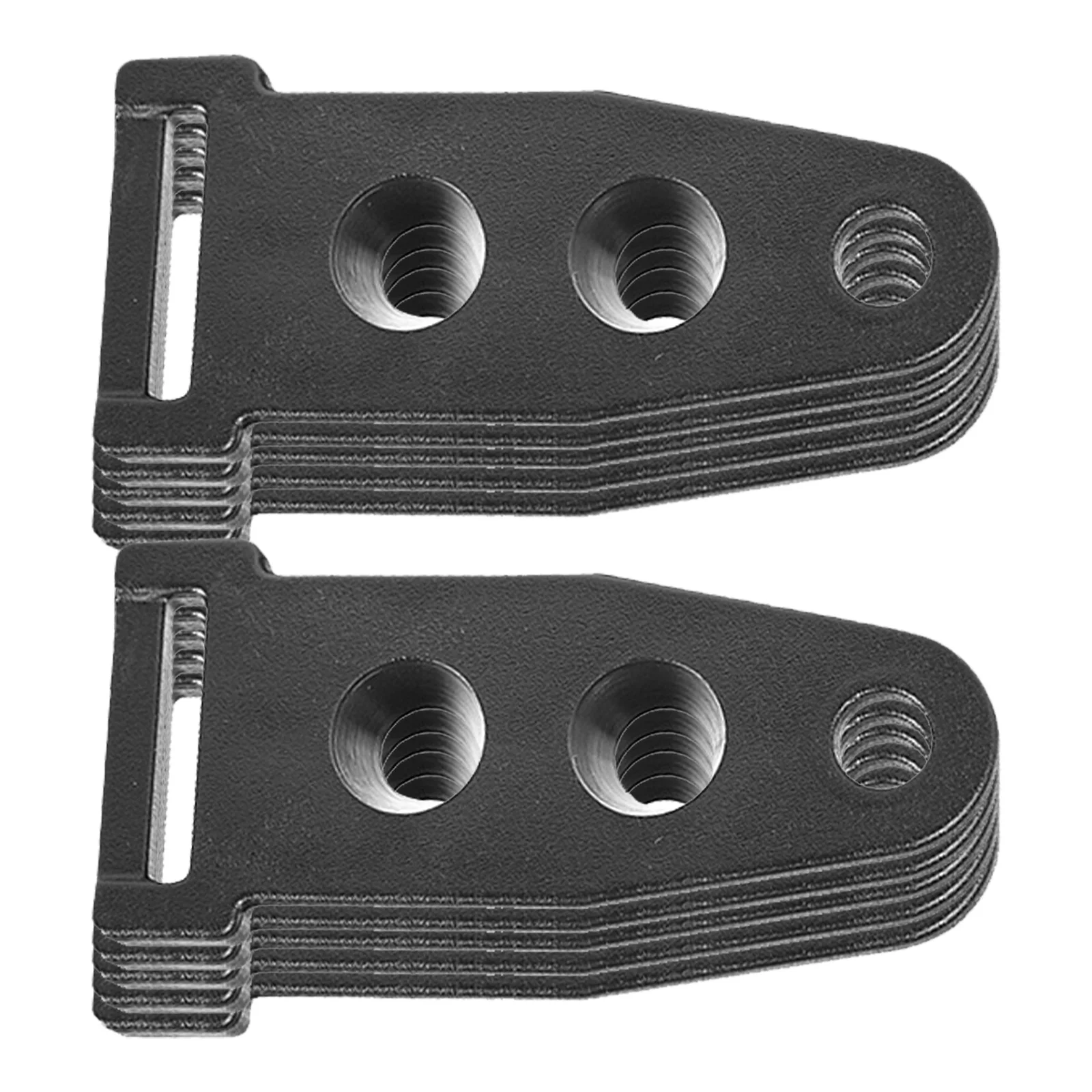 

10Pcs Black Tent Pole Connectors Adjustable Webbing Buckle for Secure Windproof Canopy Accessories Tent Rod Connector