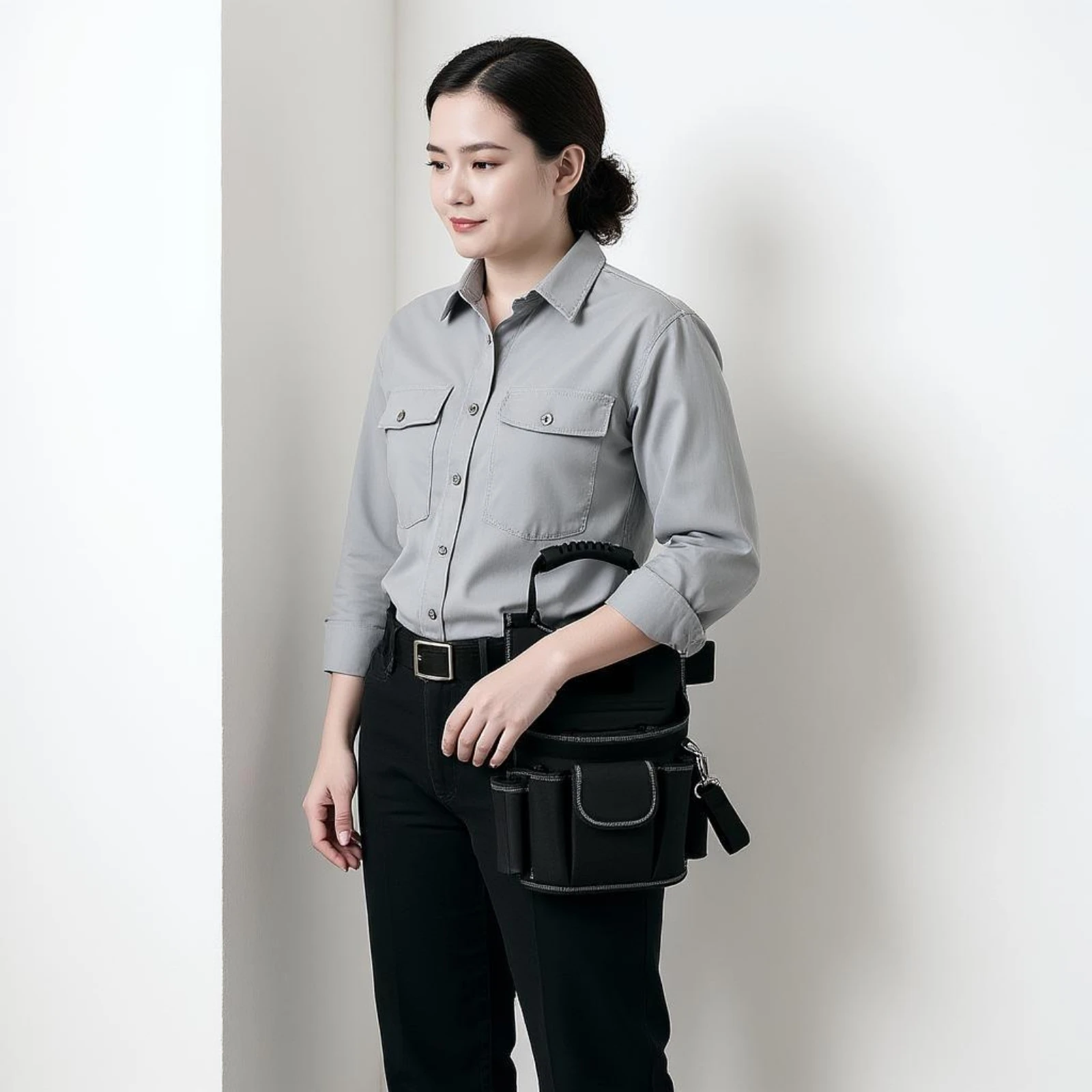 Waist Tool Bag Padded Handle Tool Organizer Bag Utility Belt Pouch Oxford Material Work Gear Long-Lasting for Workshop