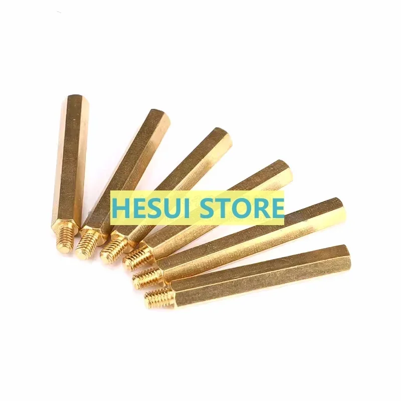 10 PCS M4 * 6/8/10/12/15/16/18/20/25/30/35/40/45/50+6 single head hexagonal copper column