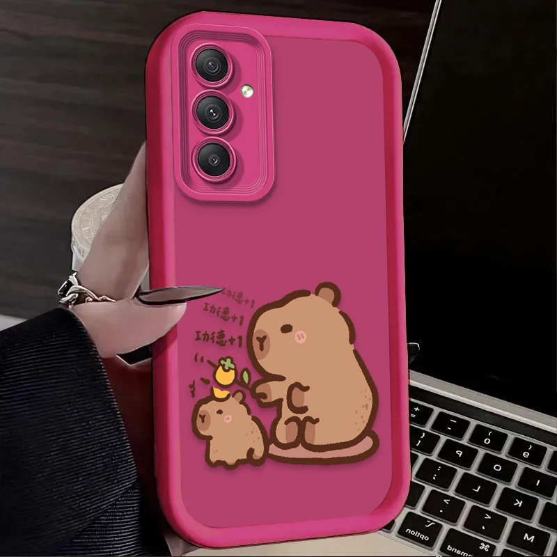 حافظة كابيبالا جميلة وممتعة لهاتف سامسونج جالاكسي A54 A05 A05S A34 A24 A14 A53 A33 A23 A13 A52 A52S A32 A22 A12 A71 A51 A31 A50