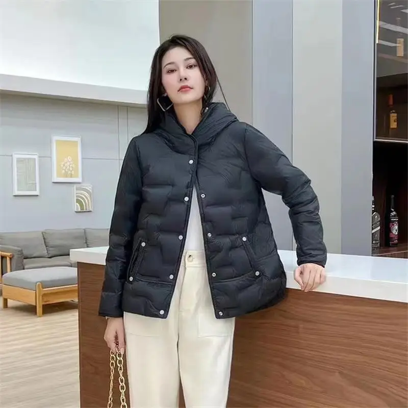 2025年 リアルフォックスファー襟付き 冬用 レディース 90%ホワイトダックダウンジャケット ショート丈 暖かい パフコート 女性用 ゆったり ヴィンテージ パーカー