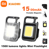 Xiaomi Mini LED Flashlight Multifunctional Portable Super Bright Keychain Lamp USB Rechargeable Outdoor Camping Fishing Lamp