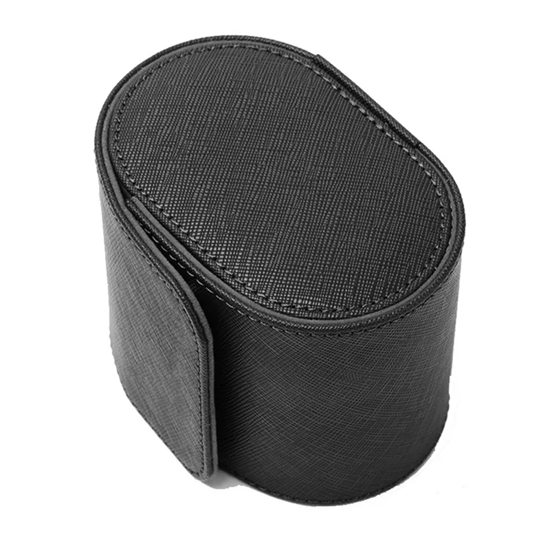 

MCGS-2X 1 слот для часов в рулоне, дорожный футляр, портативный винтажный кожаный футляр для часов, витрина, коробка для хранения часов, органайзеры для часов, черный S