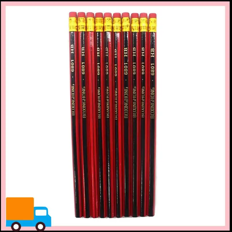

Professional 100Pcs Sketch Pencil Wooden Lead Pencils HB Pencil With Eraser Children Drawing Pencil School Writing Stationery