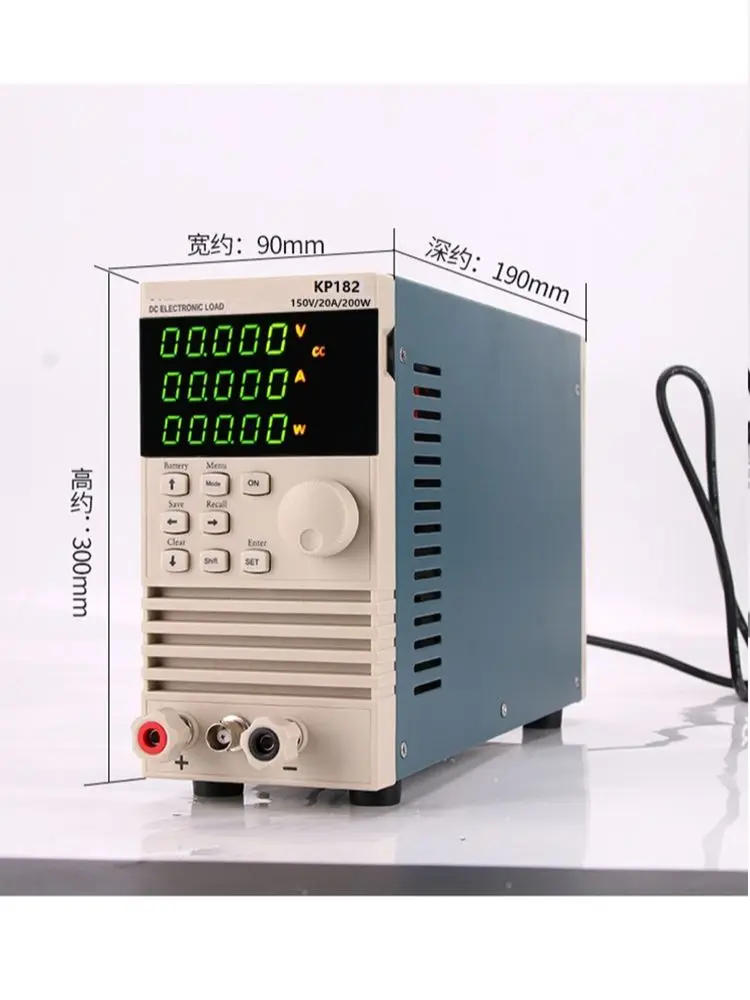 KP182E 150V 20A 200W new Large LCD Programmable Digital Control DC Electronic load Tester Single Channel Battery Tester Load