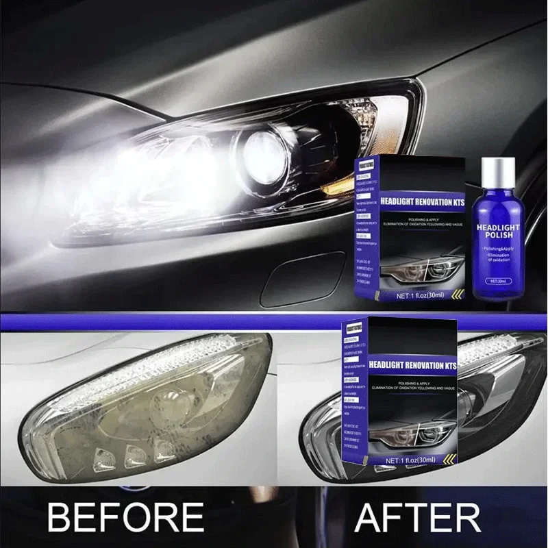 Car Headlight cleaner Scratch remover headlight restoration for car Quick repair of yellow light fuzzy oxidation scratc