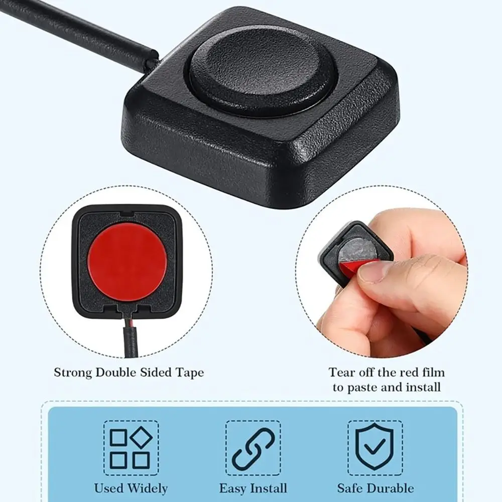 Mini Momentary Push Button Automobile Suppliesvv DIY Adhesive Car Push Buttons 12V Mini Button Switch