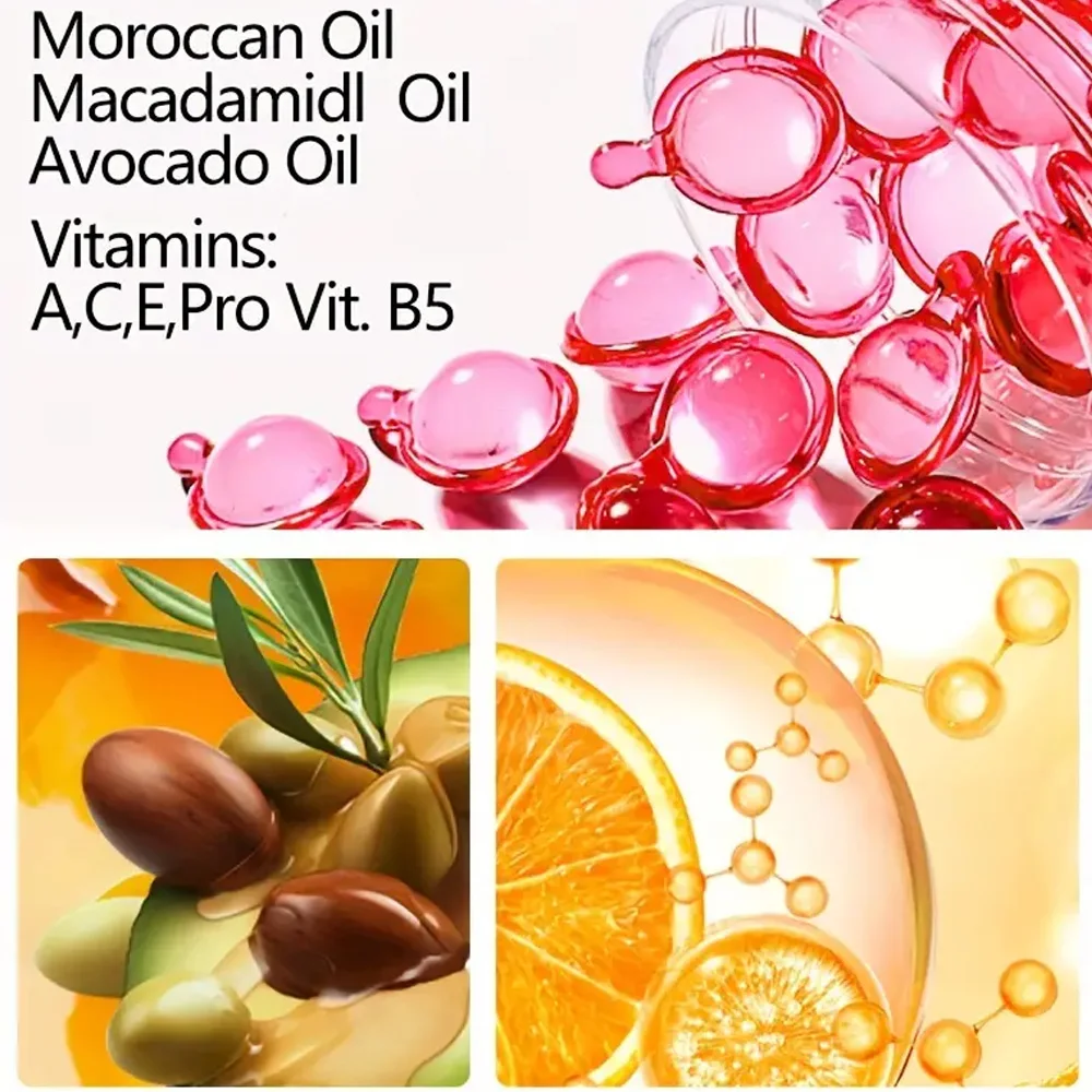 زيت الأرغان لعلاج الشعر، يترك في العلاج وبلسم 80 كبسولة لإصلاح الشعر، زيت الشعر المحمول مناسب #2