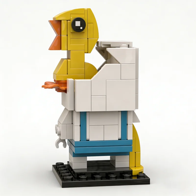 Seau à ordures MOC craquelé, 135 pièces, modèle BricKidz Brickheadz, blocs de construction, Architecture, idée cadeau de noël pour enfants