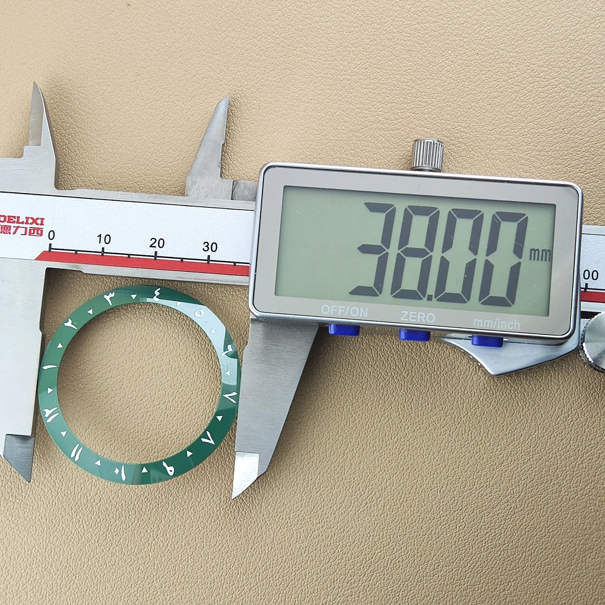 Ceramic Bezel 38mm*30.8mm Bezel Vintage Arabic Numeral Bezel Watch  No luminous Watch Accessories Inner Diameter 30.8mm