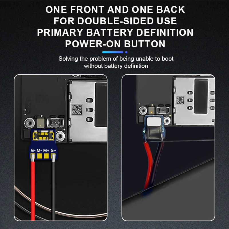 JTX Double-sided Battery Buckle For Mobile Phone Cannot be Turned on Without Battery For iP 8-15PM HUAWEU MATE 30/40/50