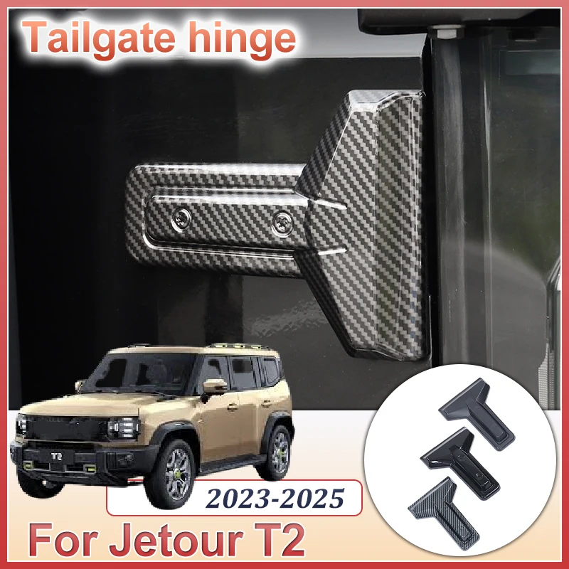 

For Chery Jetour Traveler Shanhai T2 ICH-X K3 2023 2024 2025 ABS Tailgate Hinge Cap Modification Styling Car Sticker Accessories