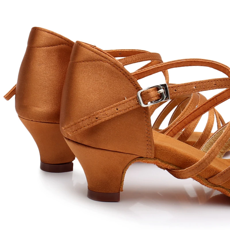 Zapatos de baile latino de salón para niña y mujer, sandalias profesionales para práctica de Salsa, novedad