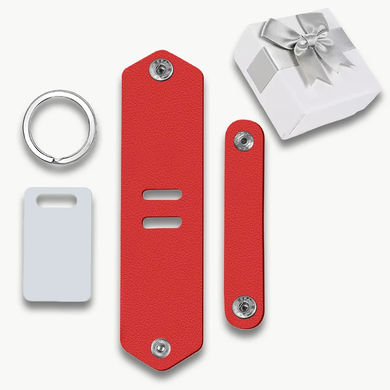 Aangepaste foto lederen sleutelhanger bedrukte foto gepersonaliseerde sleutelhanger lasergravure tekst sleutelhanger cadeau voor familie minnaar vrienden doos