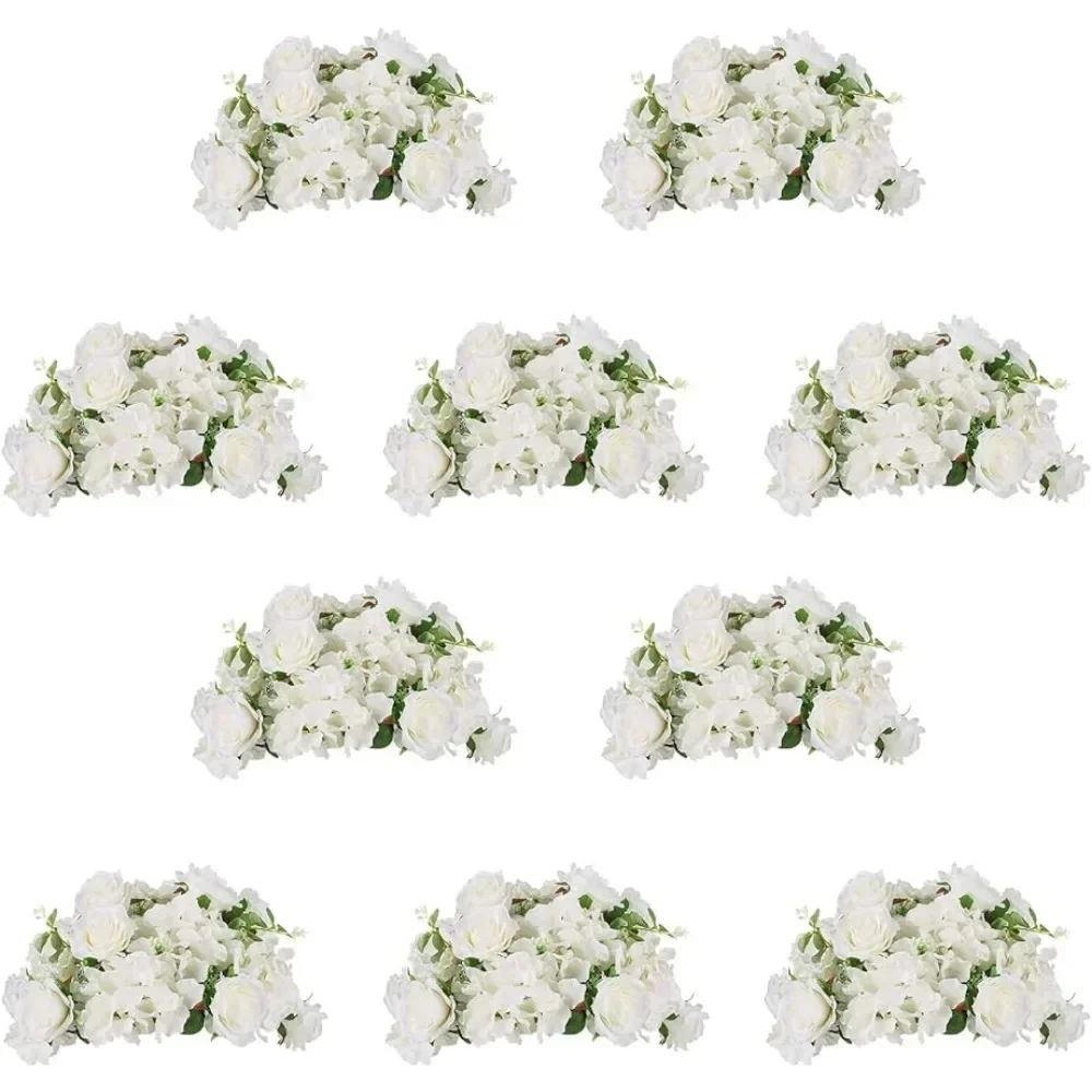 

Flower Balls for Wedding Centerpieces - 10 Pcs 14.2 inch Diameter Fake Arrangement Bouquet Party for Tables -Rose Freight Free