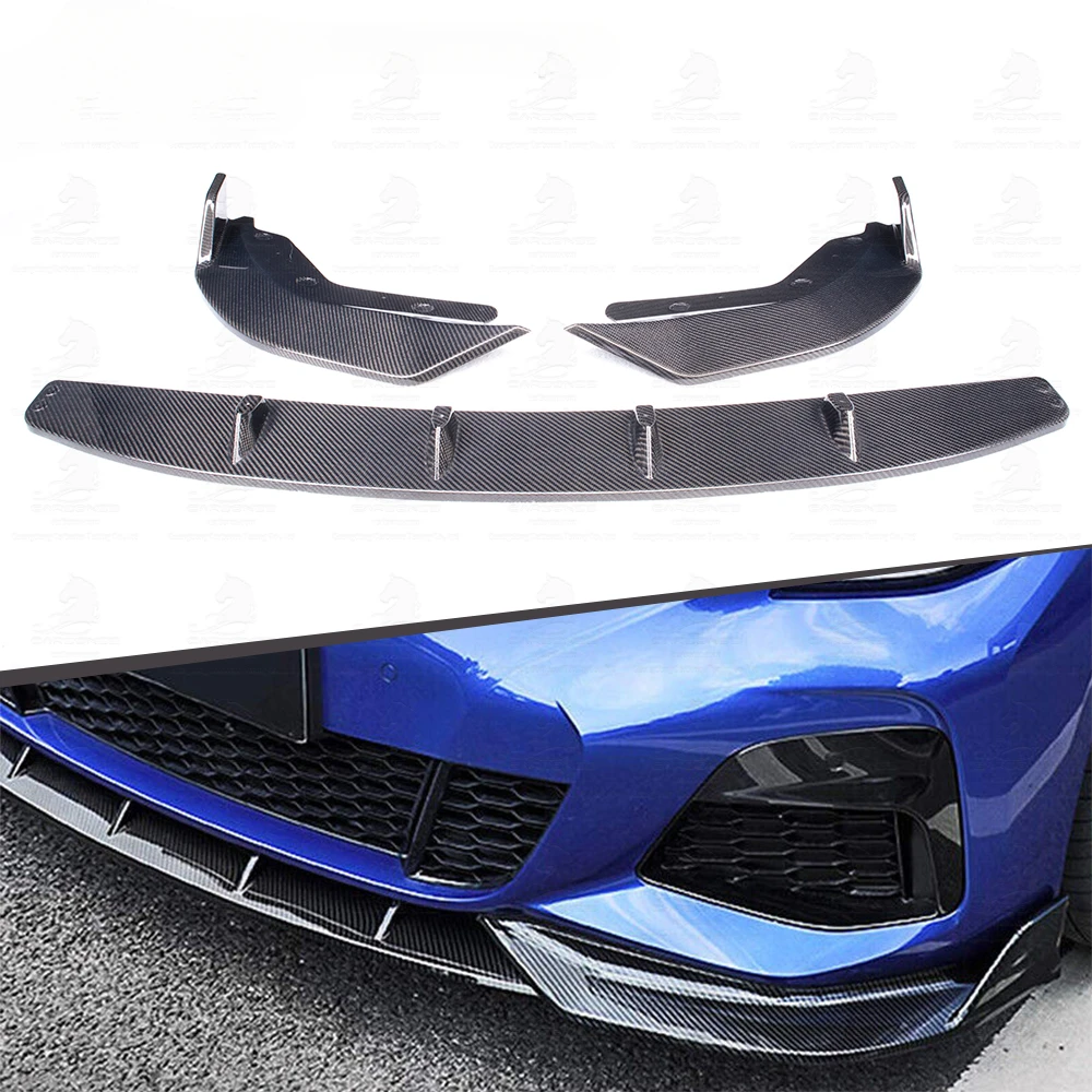 Auto Bumper Competition Type Front Lip carbon fiber front bumpers spoiler lip for BMW 3 Series M Tech pre G20 2019+