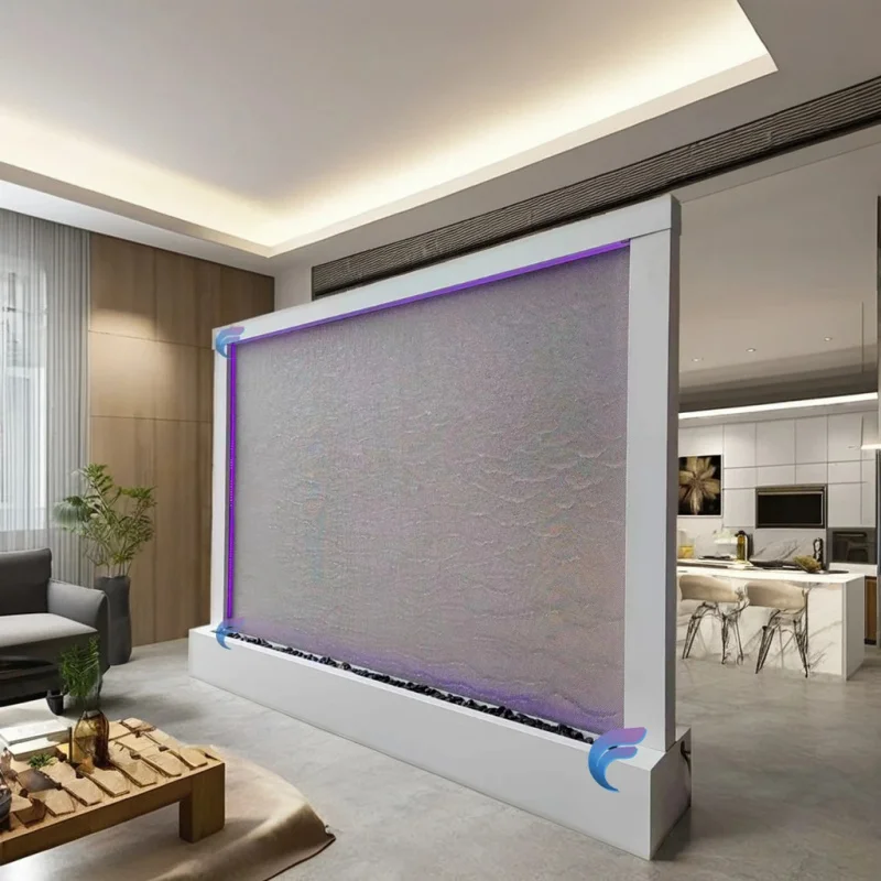 

Настраиваемая передвижная сетчатая ширма-водопад из нержавеющей стали для улицы и помещений, перегородка для зонирования пространства