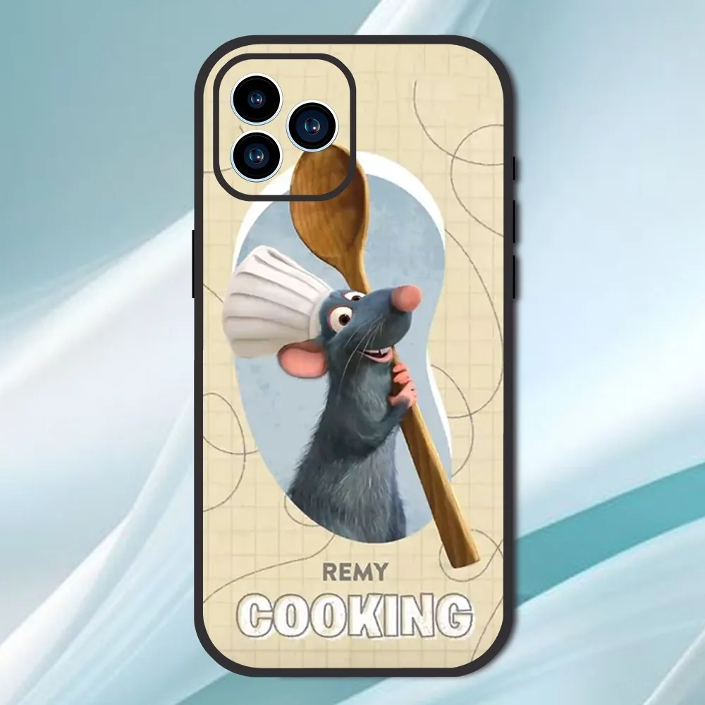 MINISO Disney R-Ratatouille Phone Case For iPhone 13 12 11 14 15 Pro XS Max XR X 8 7 6S 6 Plus SE 2020 Soft Back case