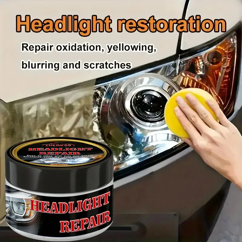 

Automobile headlight repair fluid, lamp cover scratch and yellowing polishing agent, convenient refurbishment coating kit