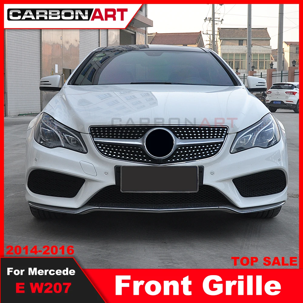 2009 2013 2014 E coupe W207 Diamond style Front Grille for mercede E coupe W207 diamond grille for C207 car accessaries