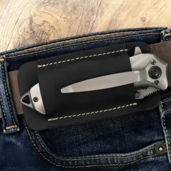 Leather EDC Holster – Pocket Knife & Flashlight Carrier for Outdoor, Camping, Daily Carry