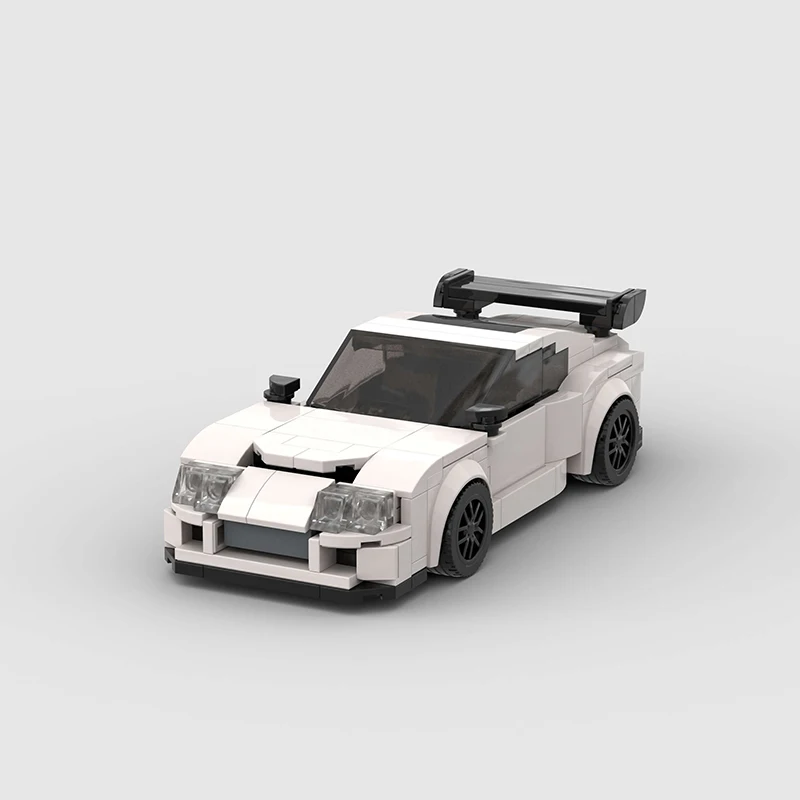 Supra MK4 City MOC Car Racing Model Building Block Technical Speed Champions Super Race F1 Vehicle brick toy Christmas Gift 1