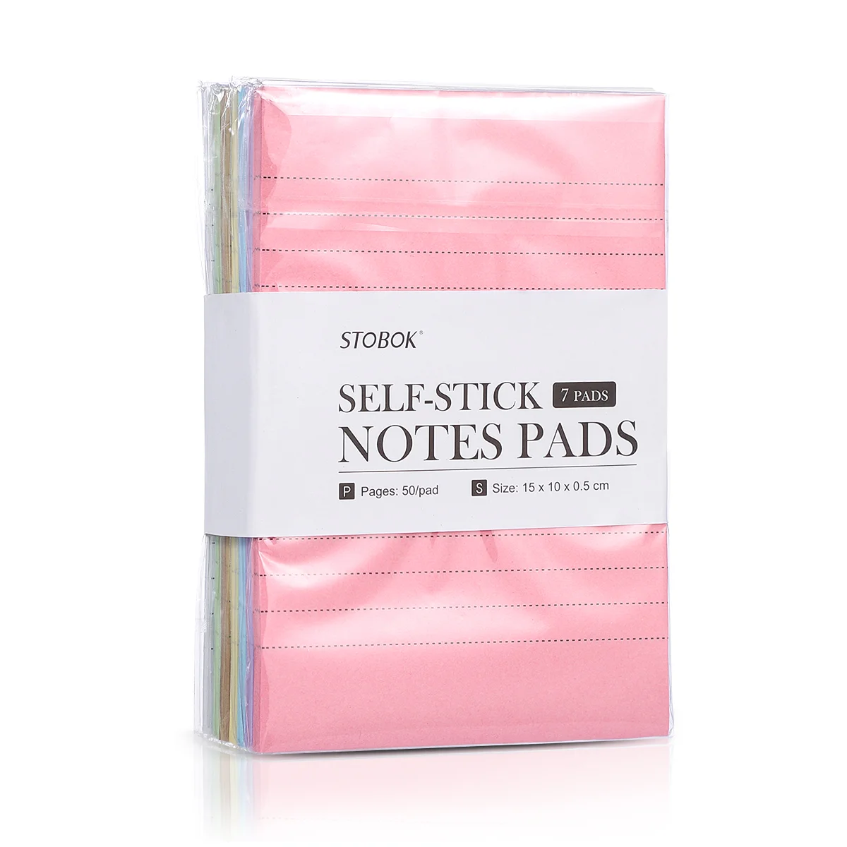 Reminder Notes Portable Pads Self Stick Notepad to Post Memo Striped Sticky Notepads Paper Stickers