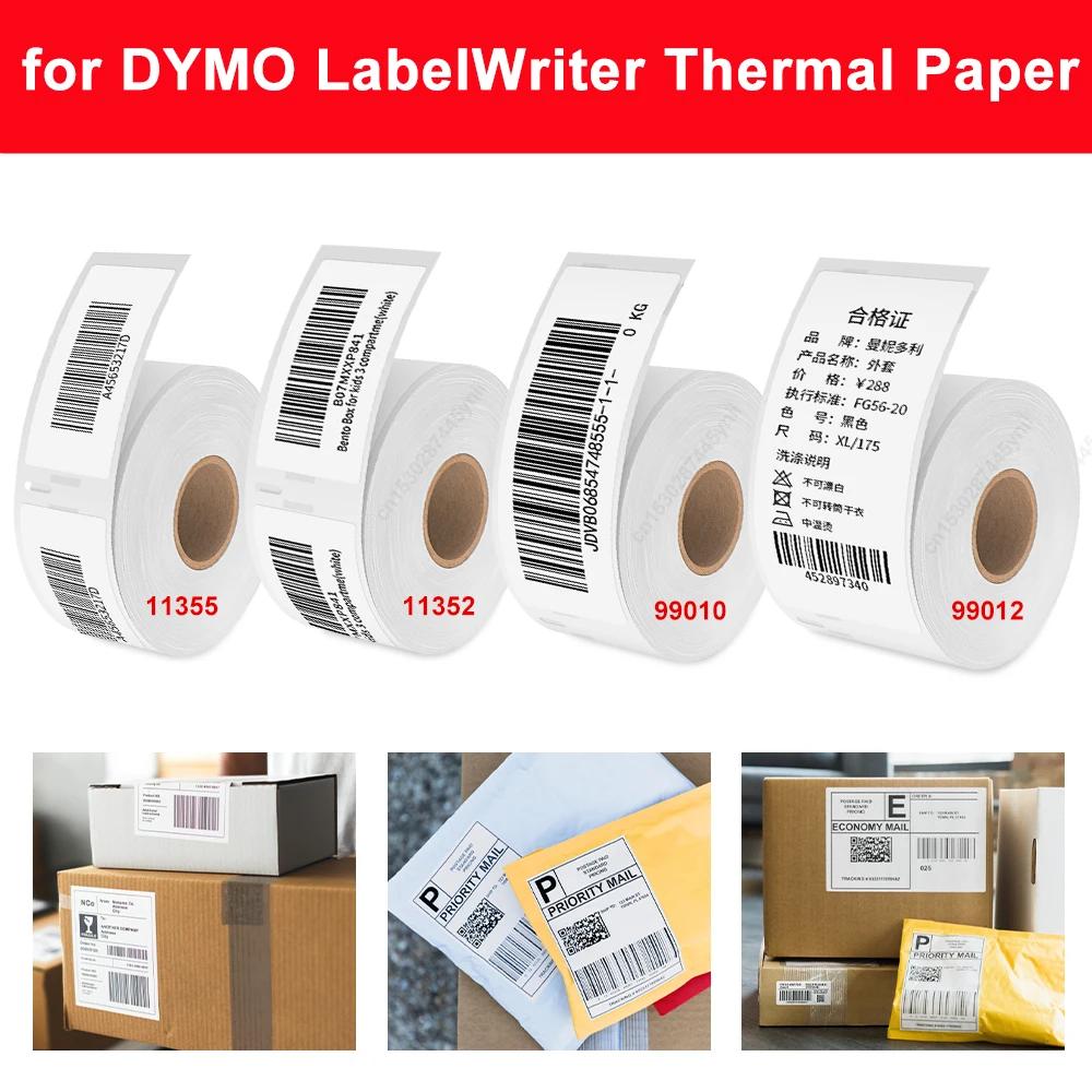 Labelwell 1Roll 11352 Thermal Paper 25mm*54mm 500pcs label compatible for DYMO LabelWriter 450/450 Turbo/ 450 Twin Turbo 11355