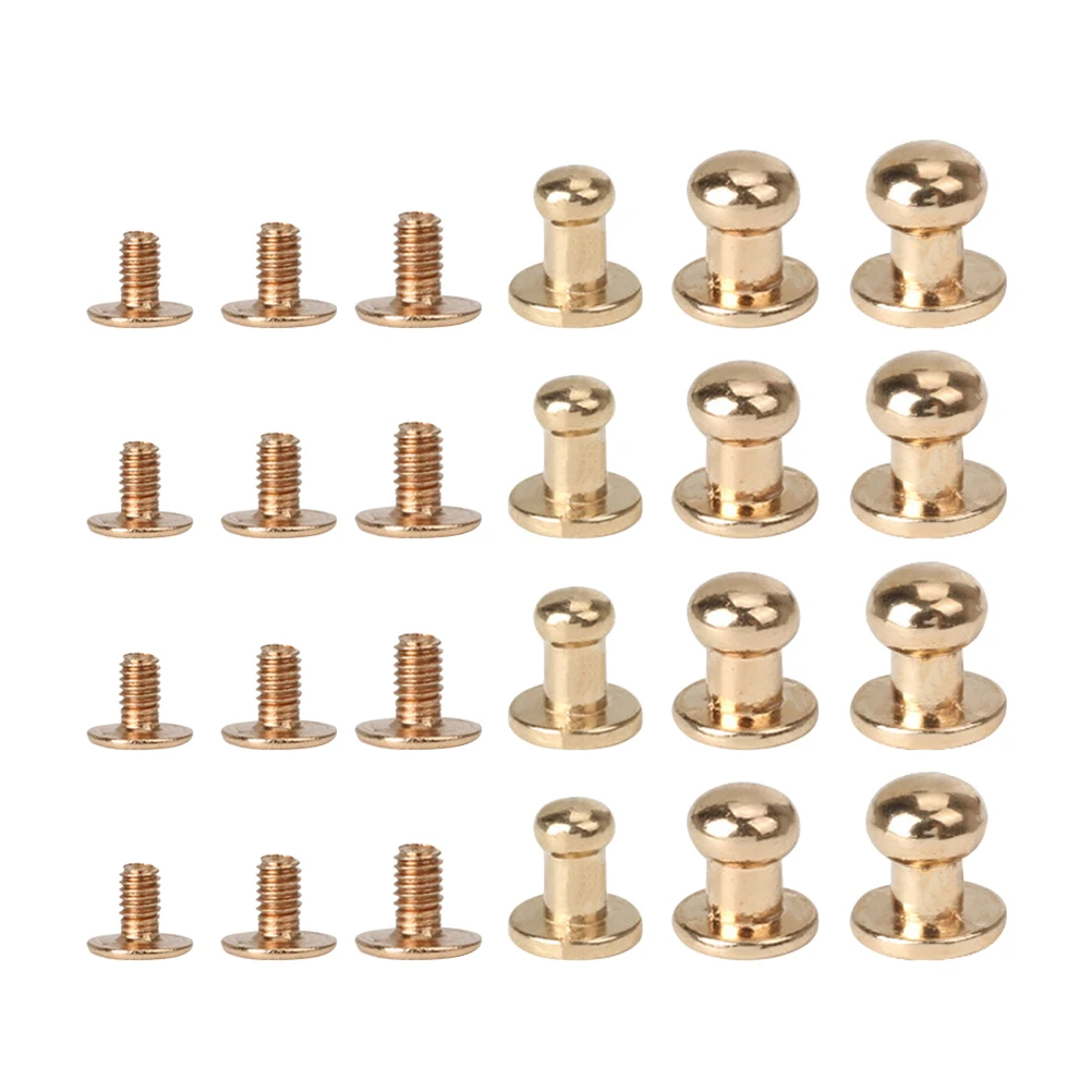 

72 Pcs Hardware Accessories Pacifier Nail Monk Head Studs Fasteners Rivets For Bags Belts Shoes Boots Handbags Hats