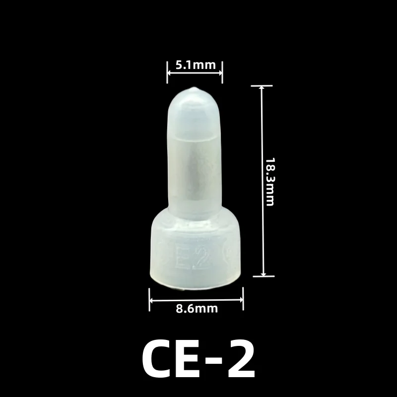 100PCS CE1 CE2 CE5 Crimp Closed Terminal Line Cap PA66 Splice Nylon Crimp Caps for Electrical Wire AWG 12-10 16-14 22-16